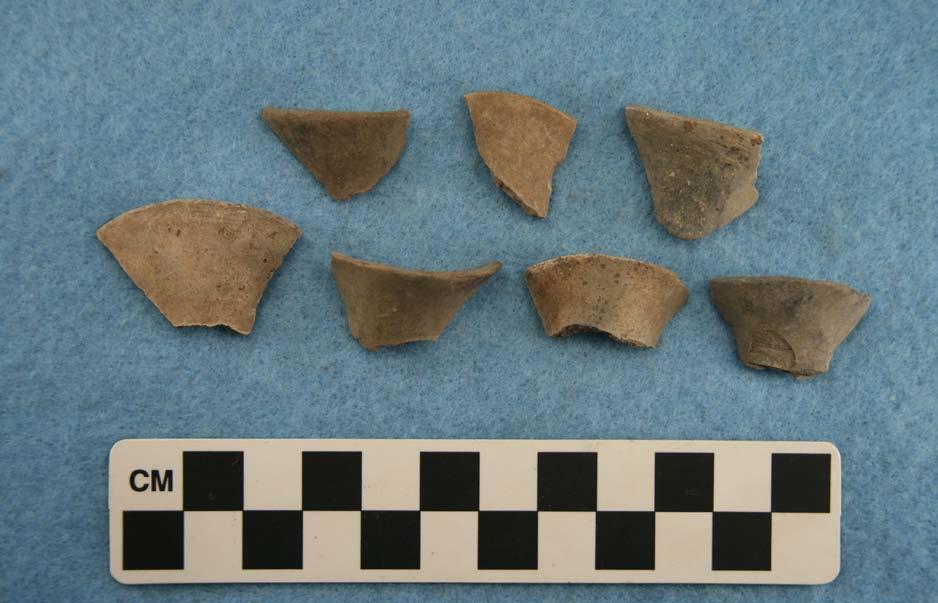 Group D elbow pipe bowl sherds.