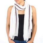 SCARF/PAREO IN WHITE-BLUE-GREY COLOR 90Χ80 (00%