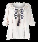 BLOUSE IN WHITE/BLUE  ---000 00.
