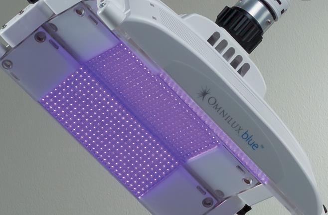 The Products - Omnilux blue 415nm wavelength LED Lifetime 3,000Hrs; 9,000