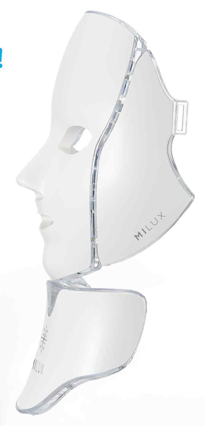 Outline of M ILUX Beautif ul light comes down on your skin!