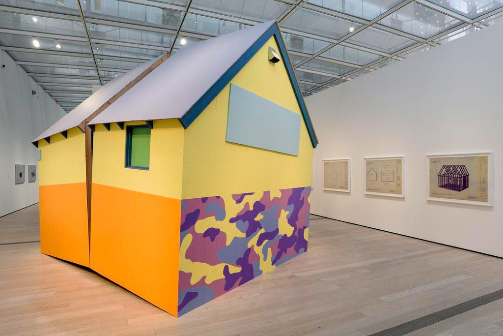 Daniel Joseph Martinez s full-scale reprise of the Unabomber s cabin, The House that America Built (2004-17) PHOTO: MUSEUM ASSOCIATES/LACMA gallery fare from today.