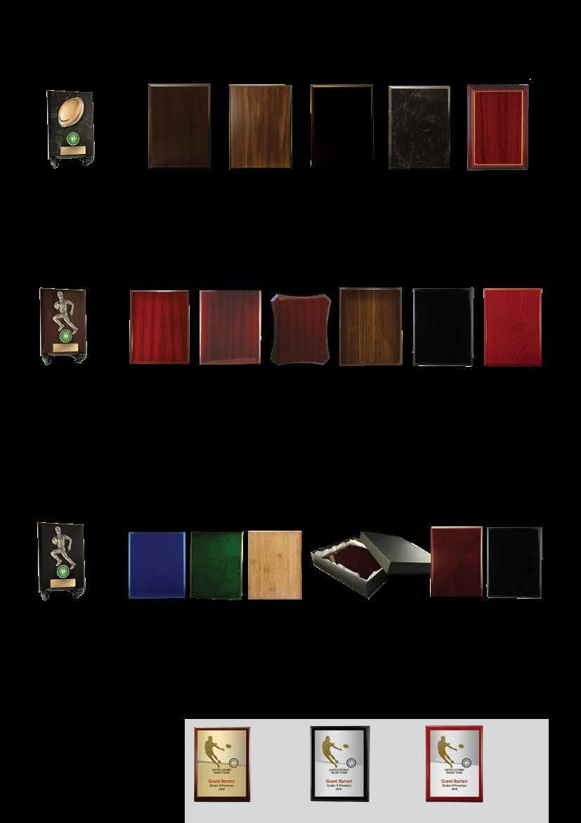 20 PLAQUES New easel stands available for budget plaques SUPER VALUE PLAQUES SUPER VALUE RANGE Cherry Brown Walnut + BK Edge Black Black Marble WG- Gold Trim 155x105mm 823-1CH 823-1WNBK 823-1BK