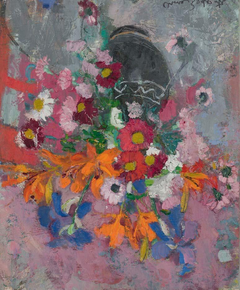 Scottish Paintings & Sculpture Thursday, 9th June, 2016 Enquiries ANNE REDPATH (SCOTTISH 1895-1965) A STILL LIFE OF SPRING FLOWERS Signed, oil on board 66cm x 53.