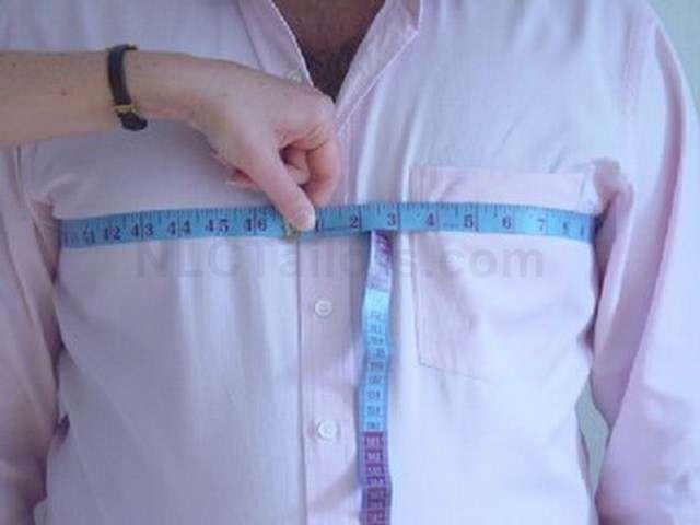 Shirt Length Please specify (In Inches) 2. Chest What to Wear: Shirt (Not Suit Jacket) How to Measure: Measure all the way around your chest at its widest point, roughly at the level of the nipples.