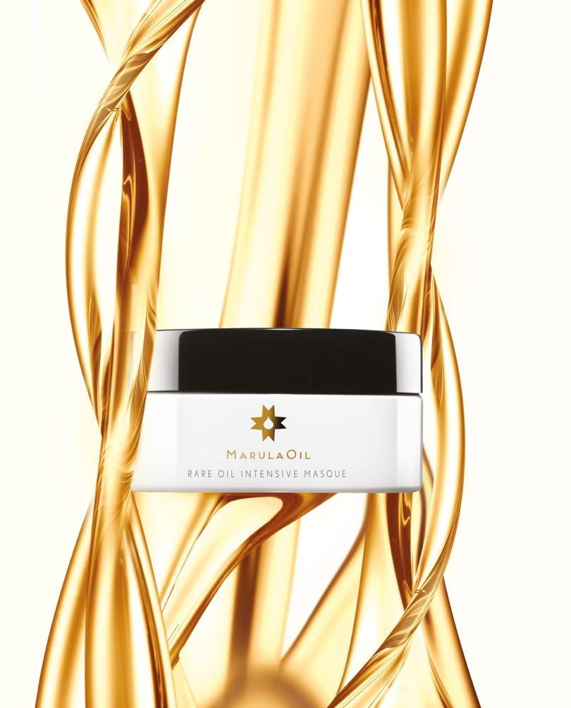 RARE OIL INTENSIVE MASQUE Revitalize. Repair. Renew. Cold-pressed marula oil thoroughly hydrates and dramatically smoothes and softens dry, coarse hair and adds fullness to fine, limp hair.