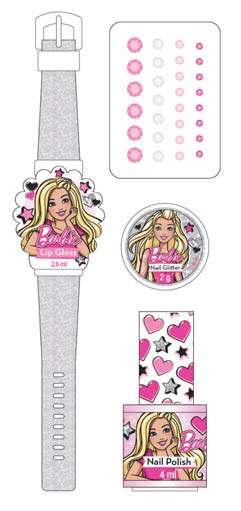 Our blister carded watch gift sets come with a cool lip gloss in a wrist watch and are the ultimate dress up