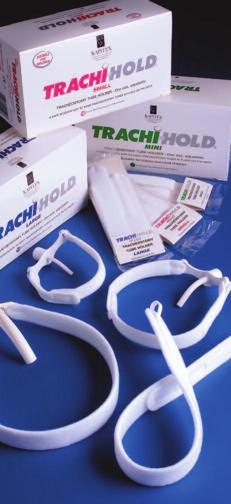 Trachi-Hold is easy to use and fully adjustable enabling secure and comfortable positioning of the tracheostomy tube.