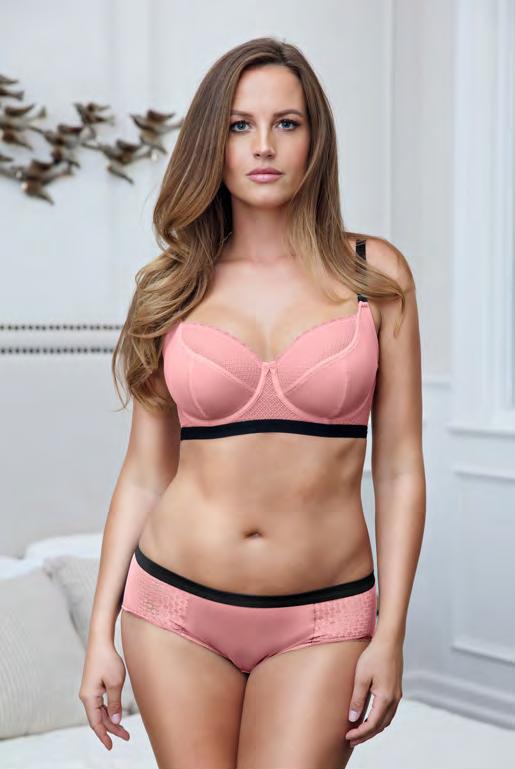 ROMINA COLLECTION P5522 Unlined Wire DD-H P5522 Unlined Wire DD-H A balconette neckline showcases the three-part cups with underwire in diamond pattern