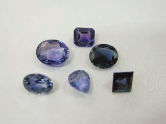 Yogo blue sapphires are almost recognisable from their exceptionally bright but deep colour; the crystals are not usually large. Yogo sapphires make superb melee.