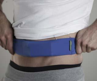 pouch with flap slides freely on belt allowing for wear around waist 132 cm