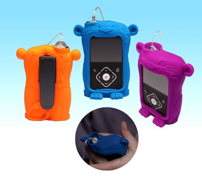 The soft harness keeps your child s insulin pump close and safe in a small pocket at the back.