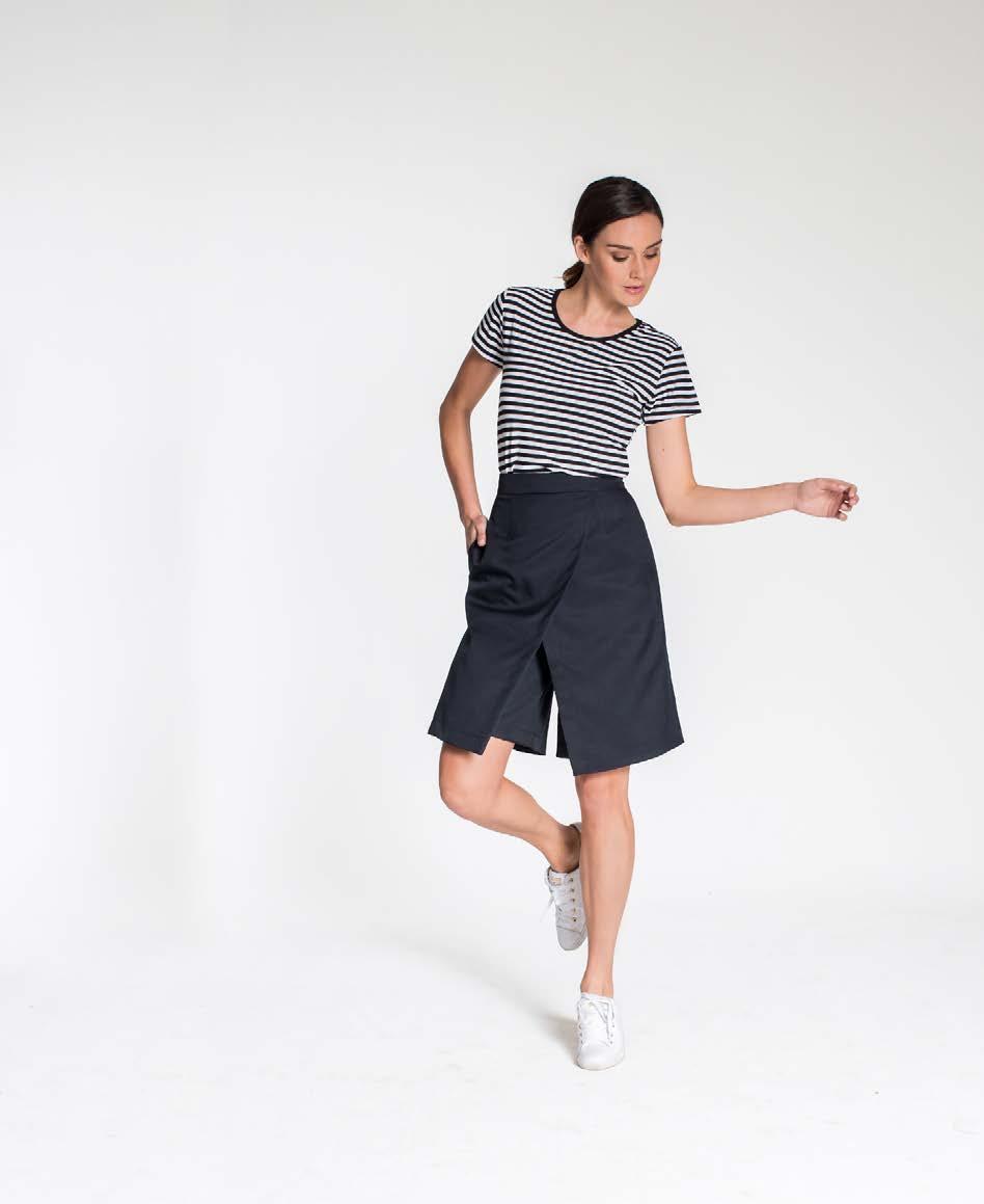 THE CITY SHORT Part skirt, part shorts, our new city short combines the best of both worlds.