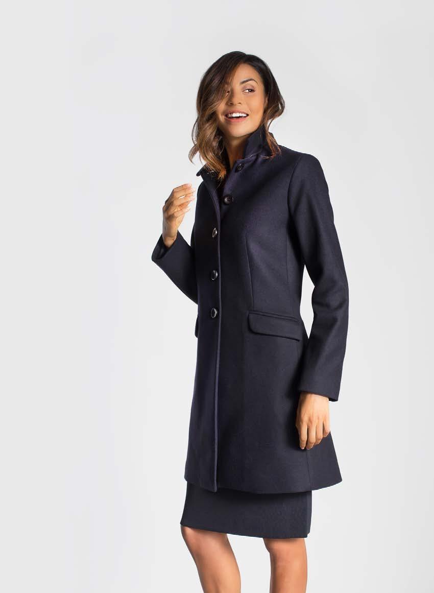 WINTER LUXE Keep warm in an overcoat that is the perfect mix of cosy style and timeless elegance.