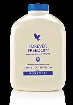 Forever Freedom With all the nutrients of Aloe Vera Gel combined with glucosamine, chondroitin, and MSM, this
