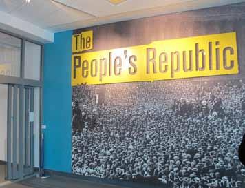 The People s Republic Gallery This gallery tells the history of the experience of the people who live in the City of Liverpool. It is a very big gallery with lots of tall display cases.