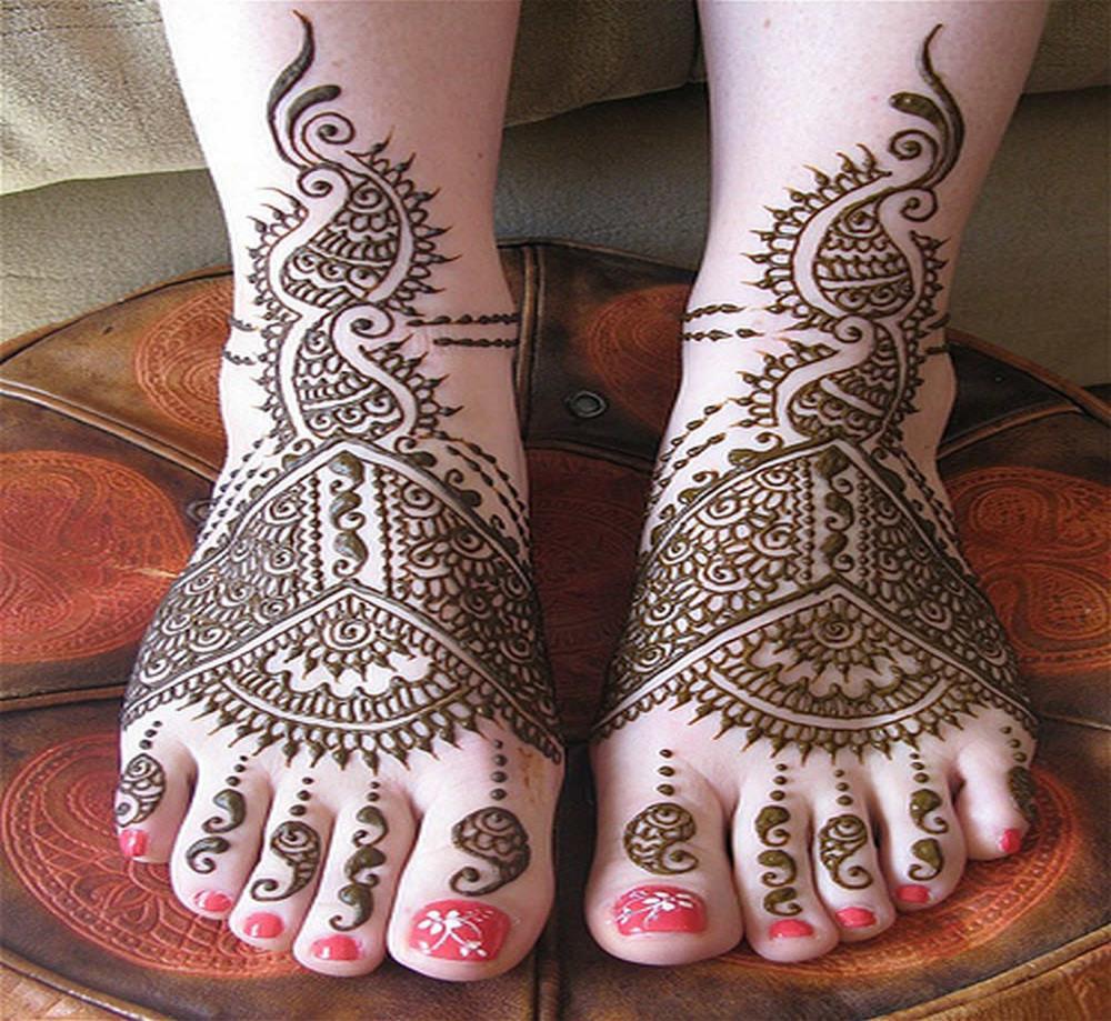 Mehndi is a form of body painting that