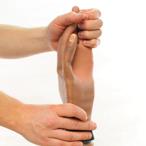 the my i-limb app and the hand will automatically position itself.