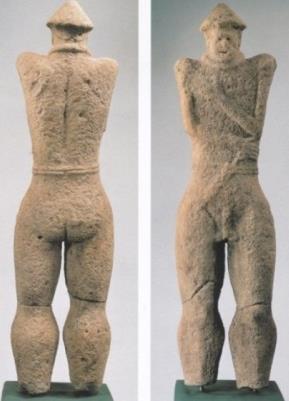 Figure 3.12: Hirschlanden statue, late 6 th / early 5 th c. BC (Birkhan 1999:126).