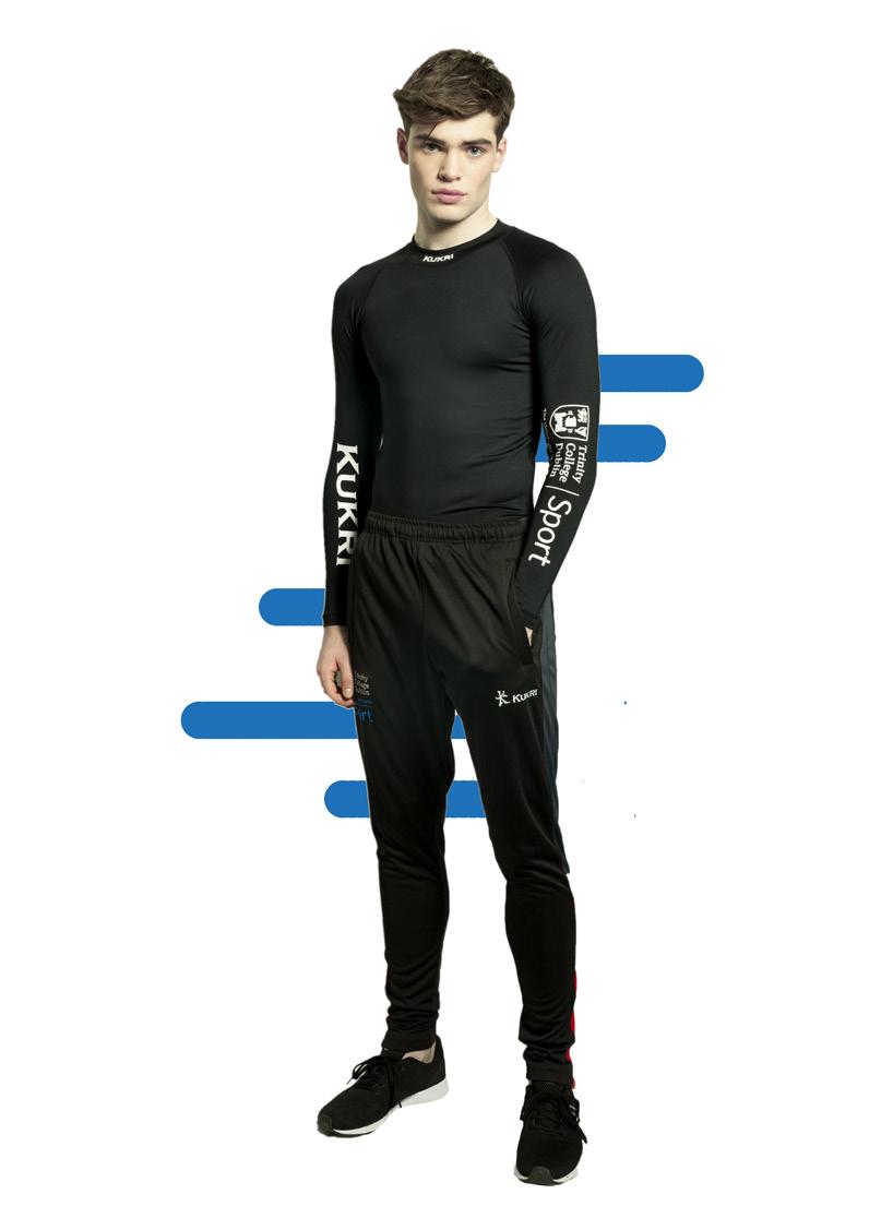 THE BASE LAYER TRINITY SPORTSWEAR LOOKBOOK The Kukri black fitted Base Layer is made from 90% Polyester.