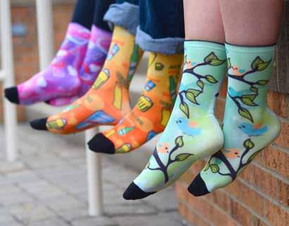 PRINT SOCKS Express Your Sock Side Lightweight Print Socks unisex * one size fits most crew socks 98% polyester/2% spandex one of a kind designs exclusive to RCS Beer 60481-6-0040 8 09048 60481 8
