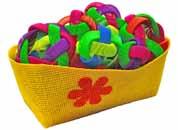 Baskets With Flower Bodacious Bracelets Pack of 5 Asst colors 4 T x 9.