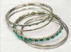 Crystal Bracelets 3 diameter 100% alloy 3 Metals 100%