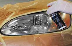 Apply Malco Headlight Lens Sealant, #193006, following the directions on the can.