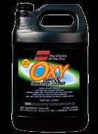 CARPET & INTERIOR CLEANERS OXY CARPET AND UPHOLSTERY CLEANER Peroxide-based, oxygenated, all-purpose fabric cleaner.