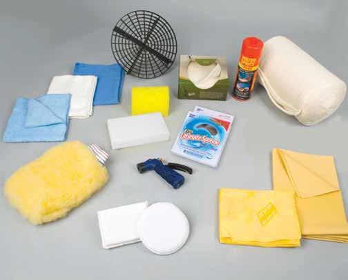 CLEANING & DRYING ACCESSORIES A K B C H I D L E F G P CLEANING AND DRYING ACCESSORIES A. Hornet Wipeout Detailing Cloth (24/case) 800135 B. White Cotton Hand Towels (1 dozen) 810044 C.