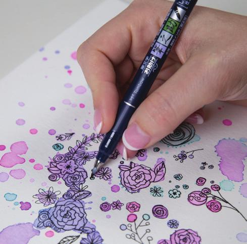 The Dual Brush Pens also offer a colorless blender that