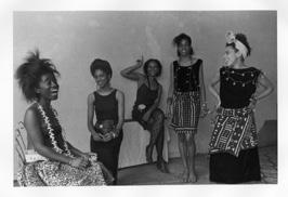 Jae Jarrell (Born 1935 in Cleveland, Ohio) Ebony Family, c. 1968 Velvet dress with velvet collage Brooklyn Mu