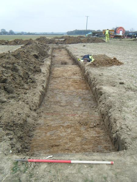 Trench 2: summary T2 contained four archaeological features: ditch F2 (the continuation of ditch F1 from T1), and pits F3 and F4.