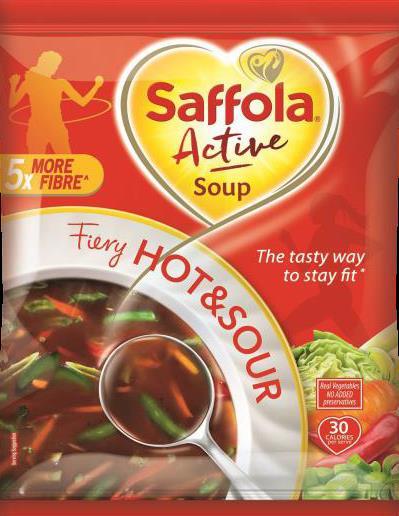 Saffola Active Soups Extended Saffola s footprint in the space of Weight management &