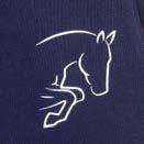 Designed with silver dressage or show jumping motif on the chest.
