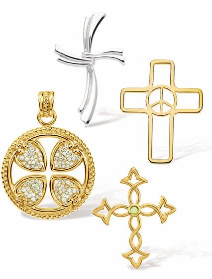 Stunning Devotional Gifts E B F C G A D H A. R42169D Diamond Maltese Rope Cross, ¾ ct tw, 14kt yellow, 33 $2,409. Mounting #R42169. B. R42168 Modern Fashion Cross, 49.25mm x 30.