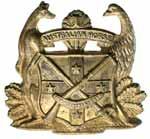 $250 5349* 1st Australian Volunteer Horse, 1897-1903, slouch hat badge in bronze (48mm) (Grebert p57).