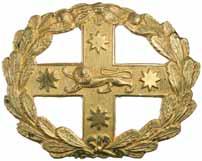 5370* NSW Military Forces, c1880s, pouch or belt buckle badge in gilt (38mm) (Grebert p83). Extremely fine.