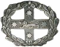 5371* NSW Military Forces, c1880s, pouch or belt buckle badge in white metal (38mm) (Grebert p83). Very fine.
