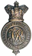 5455* Queensland Engineers, c1880s, helmet plate/pouch badge in brass (85mm) (Grebert p219).