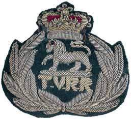 5492* Tasmanian Volunteer Rifle Regiment, pre 1881, bullion hat badge (60mm) (Grebert p288). Extremely fine and rare.