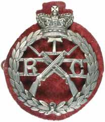 5505* Tasmanian Rifle Club, c1890s, hat badge in white metal (56mm). (Grebert p306).