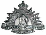 5531* Australia, WWI, Camel Corps die-struck nickel silver (?) collar badge. Good very fine.
