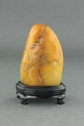 5 cm, 233 101 Chinese Yellow Hardstone Carved Ruyi Chinese hardstone carved ruyi scepter;