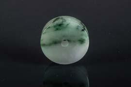 5 cm, W: 2 cm, 4 154 Chinese Two Tone Icy Jadeite Guanyin Pendant Translucent Chinese icy jadeite