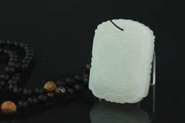 russet surface alternation; H: 27 cm, W: 17 cm, 538 203 Chinese White Jade Carved Buddha Chinese white jade