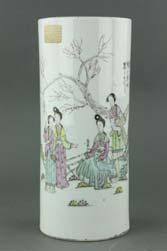 00 276 Chinese Famille Vert 3 Step Cosmetic Box 19th C.
