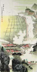 Page: 5 39 Chinese Village Painting Qian Songyan 1899-1985 Village scene, Chinese ink and
