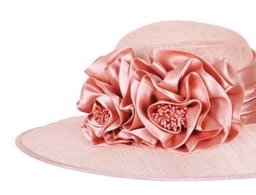 hat w/ floral center