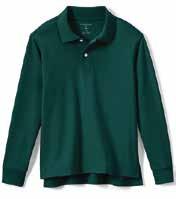 BOYS OPTIONAL ITEMS Kindergarden through Eighth Grade White or Green Short or Long Sleeved Polo Shirts